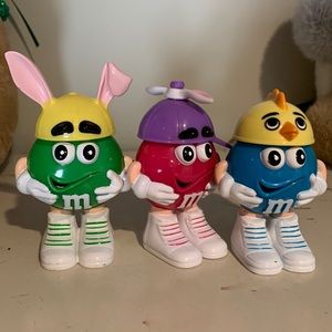 M and M plastic candy holders